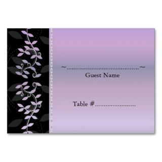 Wisteria Leaf Border Wedding Seating Card Business Card Templates