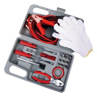 Think Tank Compact Roadside Emergency Kit with Jumper Cables and 29 Other Esential Items KC10011