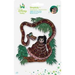 Disney Jungle Book Kaa With Mowgli Iron on Applique