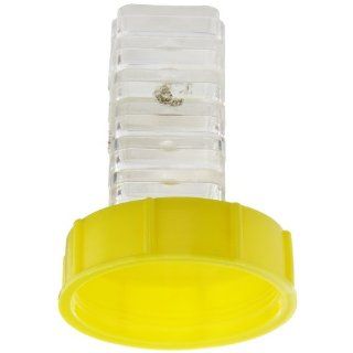 Kapsto GPN 800 G 2 Polyethylene Screw Cap, Yellow, Pipe Thread G 2 (Pack of 100) Pipe Fitting Protective Caps