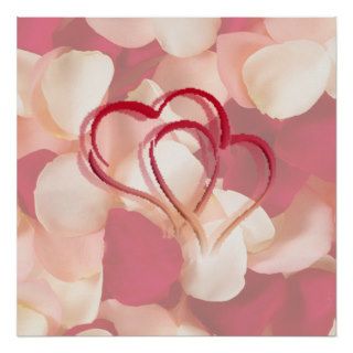 hearts and rose petals AUTOGRAPH POSTER