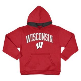 NCAA Kids Wisconsin Sweatshirt   Red (S)