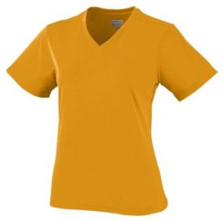 Augusta Sportswear Women's V Neck Antimicrobial Jersey, Gold, Small  Athletic Shirts  Clothing