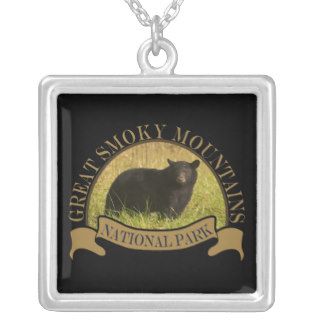 Smoky Mountain National Park Animal Black Bear LGT Personalized Necklace