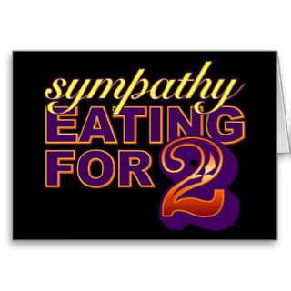 Sympathy Eating for Two Greeting Card