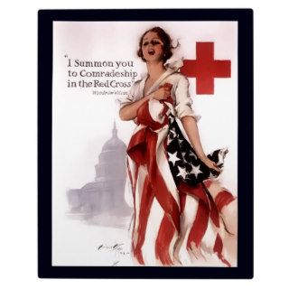 I Summon You To Comradeship In The Red Cross~WW I Display Plaques