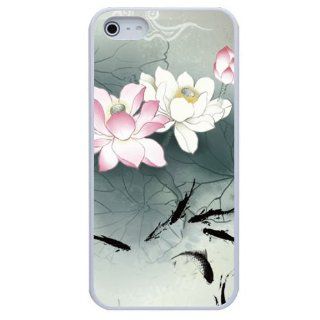 Lotus Cover Case for iPhone 5 Brand JNSNG Custom Luxury Hard PC Rubber anti fade Cell Phones & Accessories