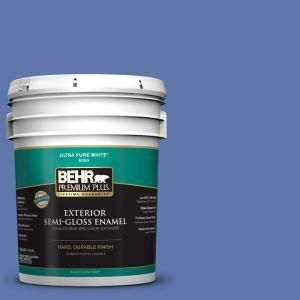 BEHR Premium Plus Home Decorators Collection 5 gal. #HDC FL13 6 Baltic Blue Semi Gloss Enamel Exterior Paint 534005