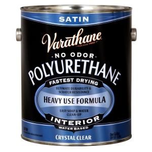 Varathane 1 gal. Clear Satin Water Based Interior Polyurethane 200231