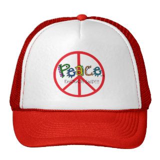 Peace Enough Said Peace Sign Hat