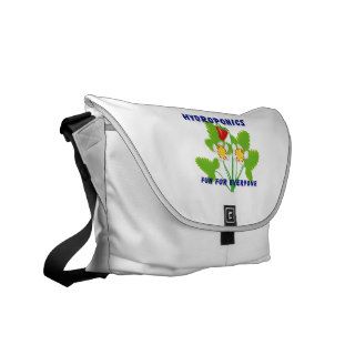 Hydroponics Fun For Everyone Strawberries Messenger Bags