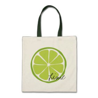 Summer Citrus Lime Tote Tote Bags