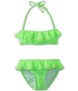 Seafolly Kids Roller Girl Mini Tube Bikini Girls Swimwear Sets (Green)