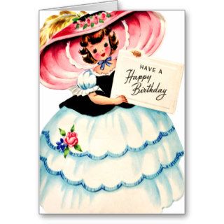 Southern Belle   Retro Happy Birthday Card