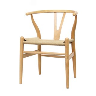 Wood Chair With Hemp Seat