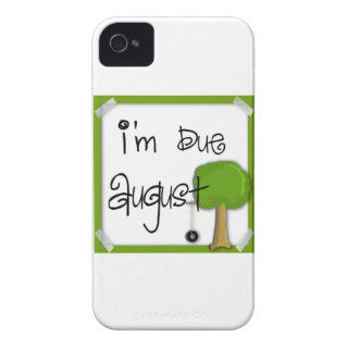 I'm Due August   Tire Swing iPhone 4 Case Mate Cases