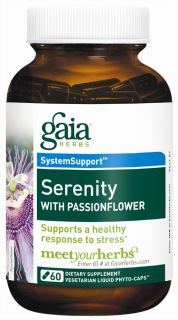 Gaia Herbs   Serenity with Passionflower Liquid Phyto Capsules   60 Vegetarian Capsules