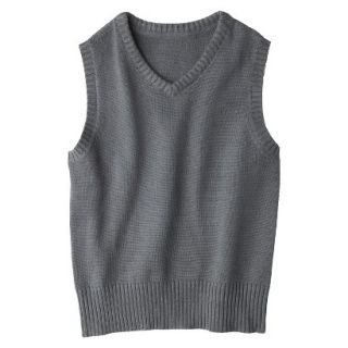 Cherokee Boys School Uniform Sweater Vest   Charcoal XL