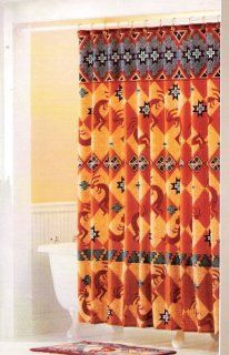Southwest Kokopelli Fabric Shower Curtain  
