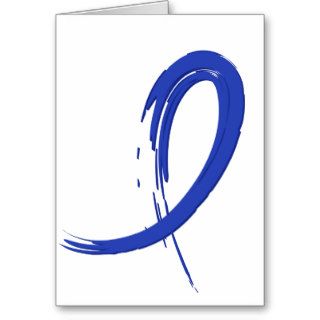 Colon Cancer's Blue Ribbon A4 Cards