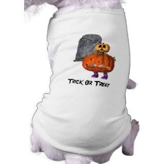 Pumpkin Man Tombstone Halloween Dog Shirt