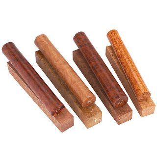 3D Figured Exotic Pen Blank Assortment 4 piece   Woodworking Project Kits  