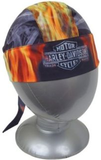 Harley Davidson Men's Inferno Orange Headwrap, Headwear. HW107430 Clothing