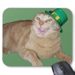 Leprechaun Cat Mousepad