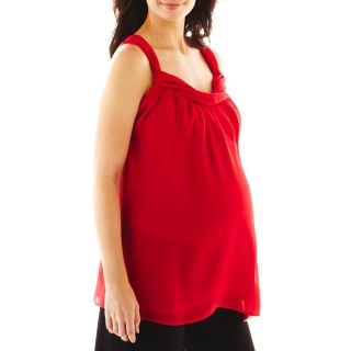 Maternity Empire Tank Top   Plus, Red
