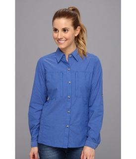 ExOfficio Dryflylite Long Sleeve Shirt Womens Long Sleeve Button Up (Olive)