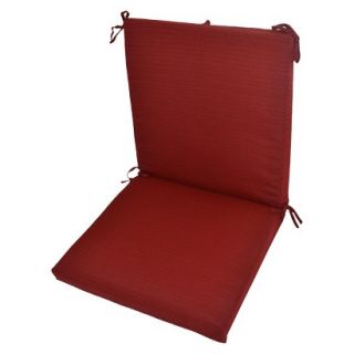 Threshold Outdoor Hybrid Chair Cushion   Red Textured