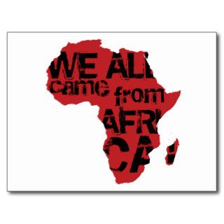 WE ALL CAME AFRICA POST CARDS