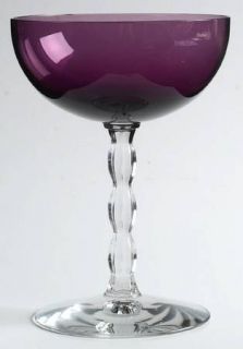 Fostoria Westchester Amethyst Champagne/Tall Sherbet   Stem #6012, Purple  Bowl