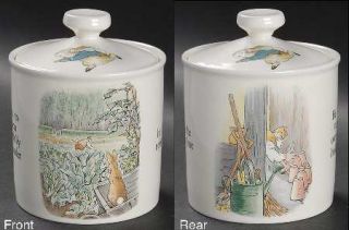 Wedgwood Peter Rabbit Candy Jar/Honey Pot & Lid, Fine China Dinnerware   Beatrix