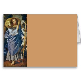 Jesus Carrying Lamb Greeting Card