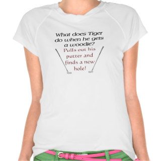 What does Tiger do? Funny Golf Tshirts