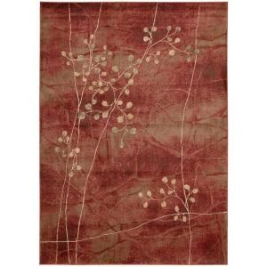 Nourison Shadow Vine Flame 3 ft. 6 in. x 5 ft. 6 in. Area Rug 047984