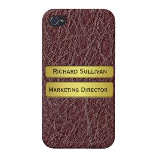 Brass Name Plate Effect Executive's iPhone 4 Case