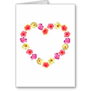Flower Heart Greeting Cards
