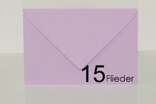 25 Stück hochwertige Briefumschläge C6 (114x162 mm) Farbe 15 flieder Bürobedarf & Schreibwaren