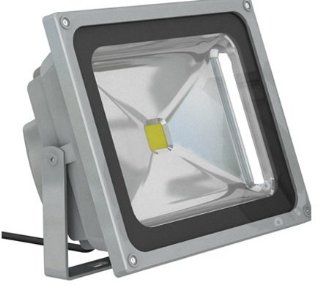CM3 LED Fluter Scheinwerfer Außenstrahler, 20 Watt , warmweiß , ohne Stecker (mit 3 Kabellitzen) Beleuchtung