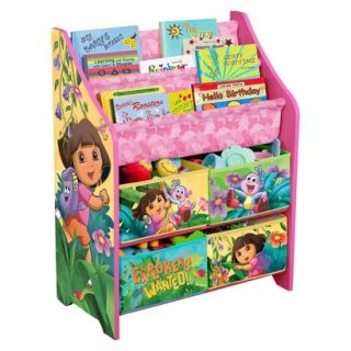 Kids Storage Unit Nickelodeon Book and Toy Organizer   Dora The Explorer