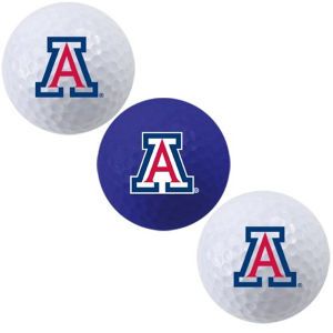 Arizona Wildcats Team Golf 3pk Golf Ball Set