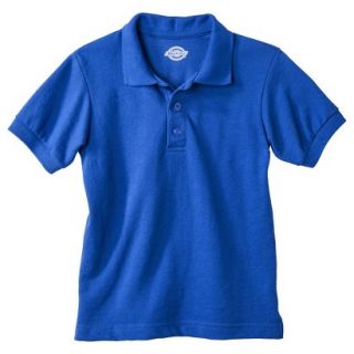 Dickies Boys School Uniform Short Sleeve Pique Polo   Bright Blue 6