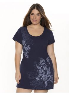 Lane Bryant Plus Size Graphic sleep shirt     Womens Size 14/16, Floral Grpahic