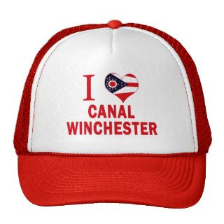 I love Canal Winchester, Ohio Trucker Hat