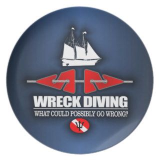 Wreck Diving (What Could Possibly Go Wrong?) Dinner Plates
