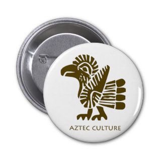 Aztec Culture Bird Cool ancient art Pin
