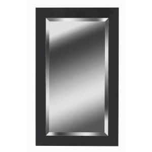 Home Decorators Collection Black Ice 40 in. H x 24 in. W Wood Framed Mirror 60095