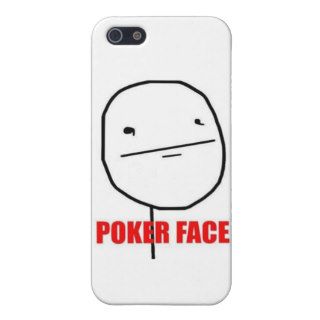 Poker face phone case cover for iPhone 5